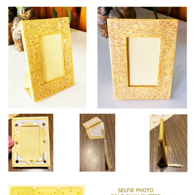 Motif de cadre Selfie Gold Bling pour 2x3 Photo (Créateur téléchargé)