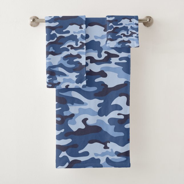 Motif de camouflage bleu foncé (En situation)