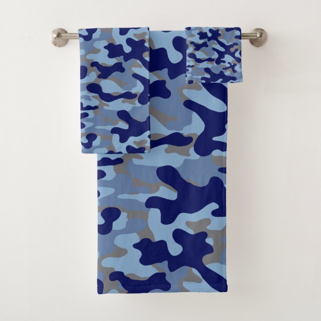 Motif de camouflage bleu marine  (En situation)