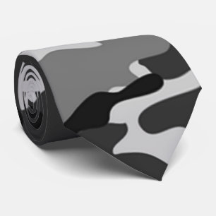 Motif de camouflage gris Cravate