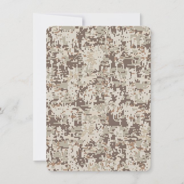 Motif de camouflage numérique de style beige déser (Devant)