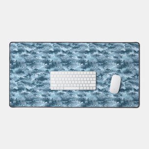 Motif de camouflage pixelisé militaire bleu