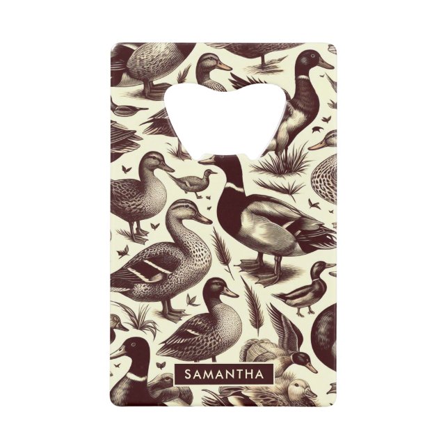 Motif de canard vintage et d'oie (Devant)