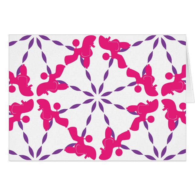 Motif de caniche (Devant horizontal)