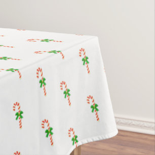 Motif de canne à sucre sur nappe blanche