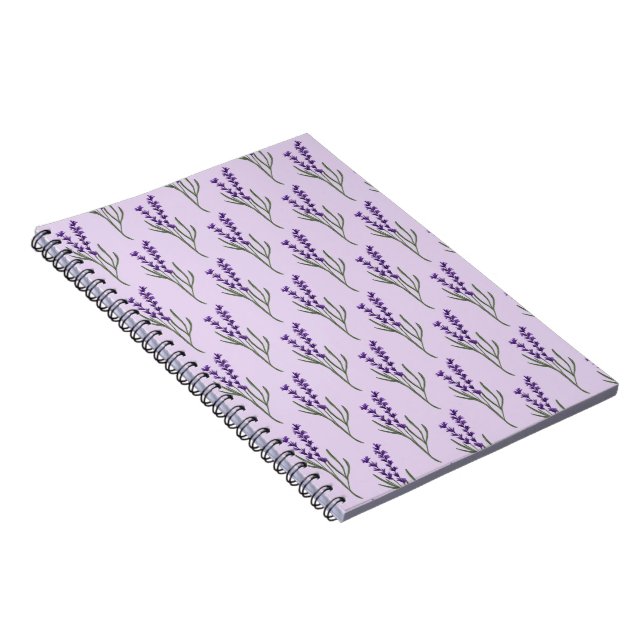 Motif de Carnet de lavande violet (Côté Droit)