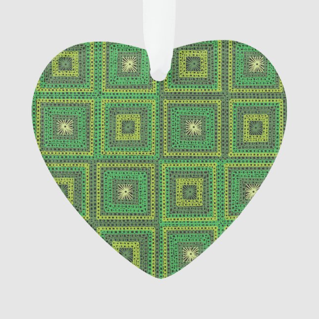 Motif de carré de grand-mère vert (devant)