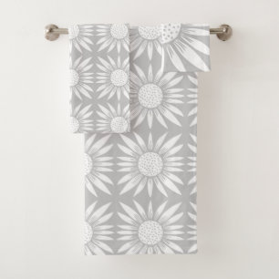 Motif de carreaux blancs gris-gris