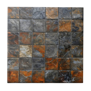 Motif de carreaux chaud foncé