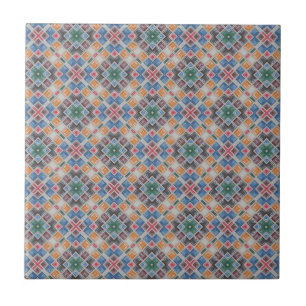 Motif de carreaux de mosaïque colorés