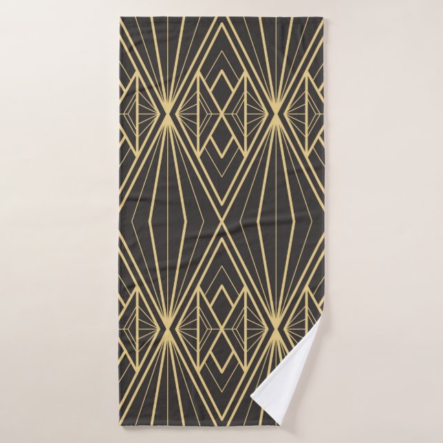 Motif de carreaux géométriques modernes (Serviette de bain)