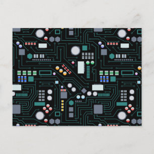 Motif de carte de circuit informatique