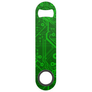 Motif de carte électronique de vert
