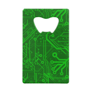 Motif de carte électronique de vert