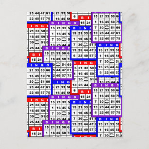 Motif de cartes de bingo