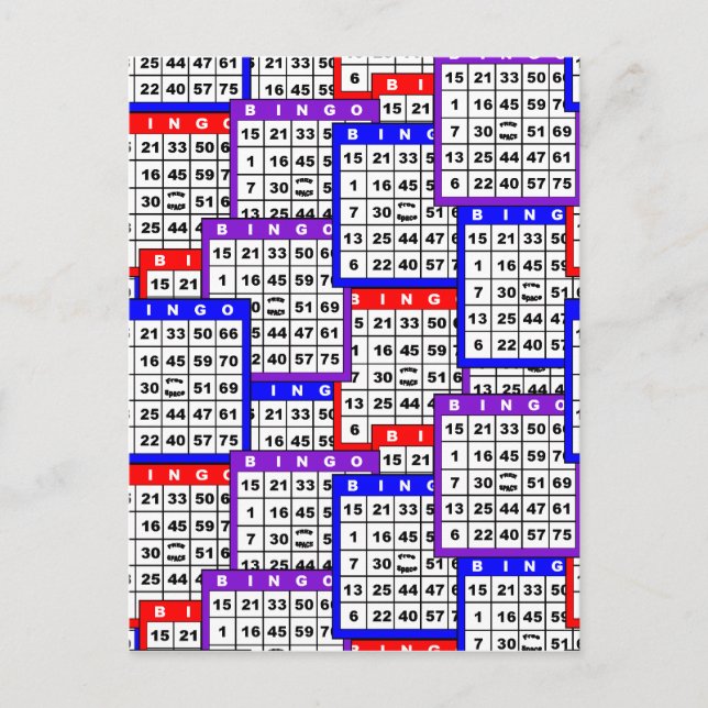 Motif de cartes de bingo (Devant)