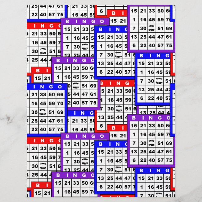 Motif de cartes de bingo (Devant)