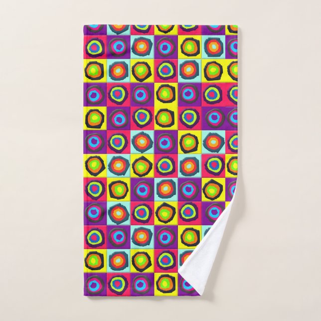 motif de cercles (Serviette à main)