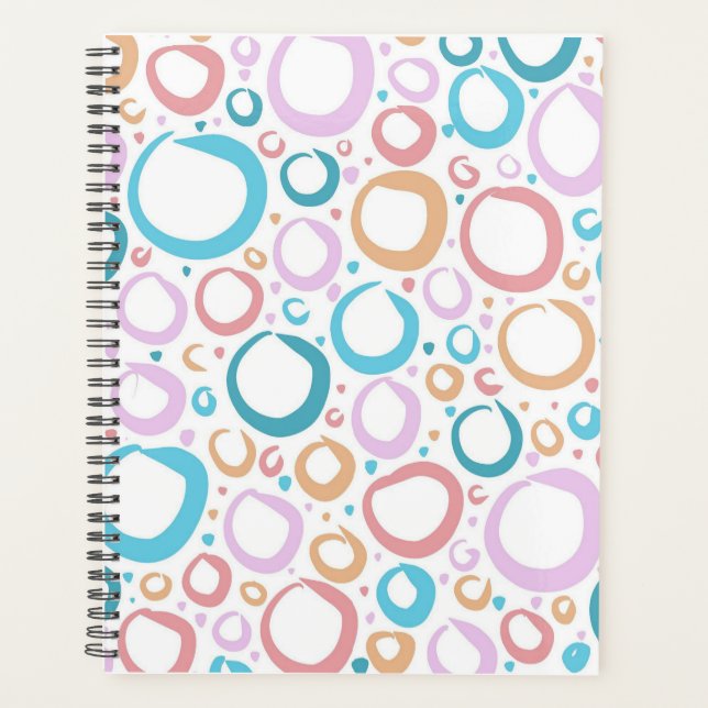 Motif de cercles pastel esthétiques Bulle abstrait (Devant)