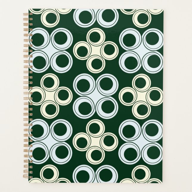 Motif de cercles rétro géométriques (Devant)