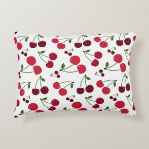 Motif de cerise mignonne Coussin d'accents
