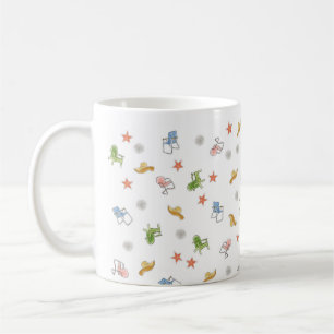 Motif de chaise de détente estivale Mug