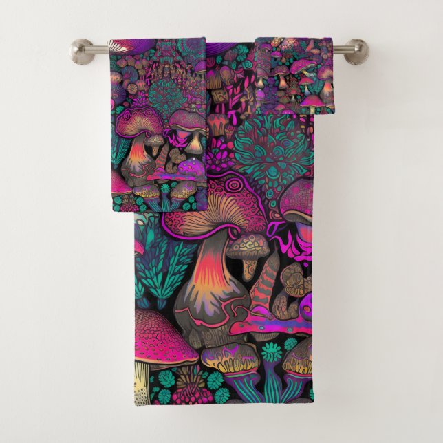 Motif de champignon psychédélique Trippy (En situation)