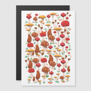 Motif de champignons mignons