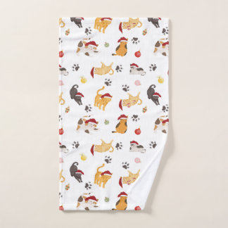 Motif de chat des fêtes mignon