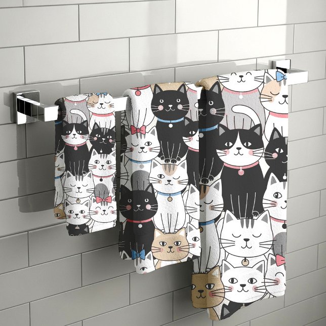 Motif de chat fantaisiste mignon (Créateur téléchargé)
