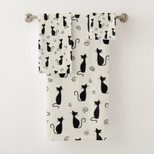 Motif De Chats, Chats Mignons, Chats Noirs, Chaton