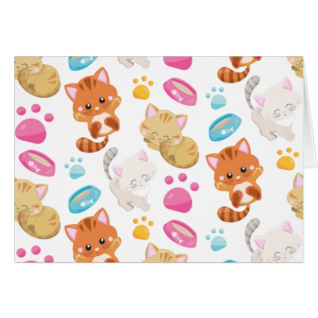 Motif De Chats, Chats Mignons, Kitty, Chatons, Paw (Devant horizontal)