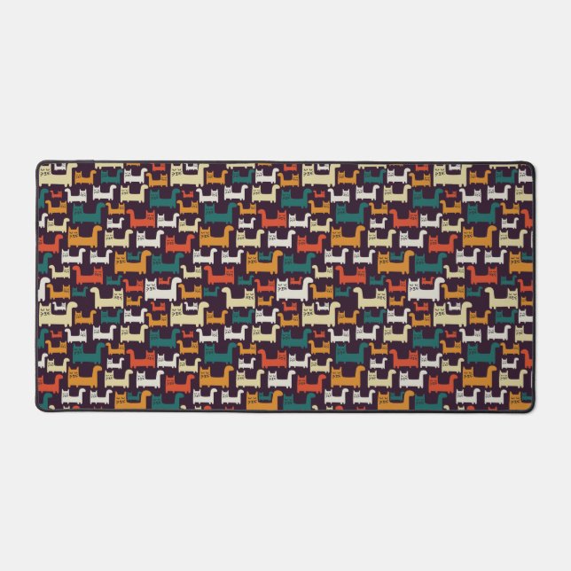 Motif de chats colorés (Recto)