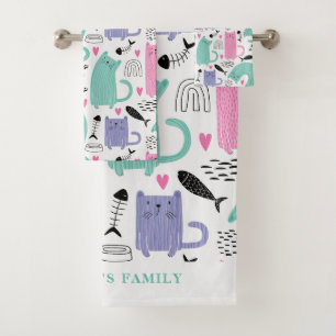 Motif de chats mignons