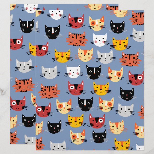 Motif de chats mignons (Devant / Derrière)