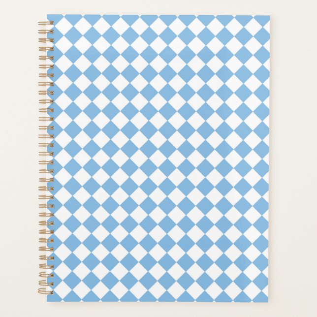 Motif de chèques bleu et blanc (Devant)