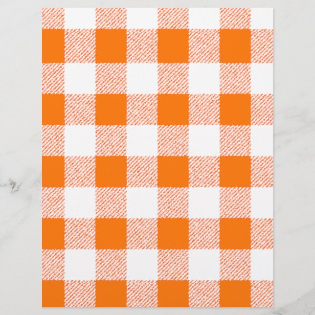 Motif de chèques Orange En vichy (Devant)