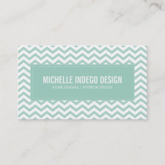 motif de chevron frais carte de visite