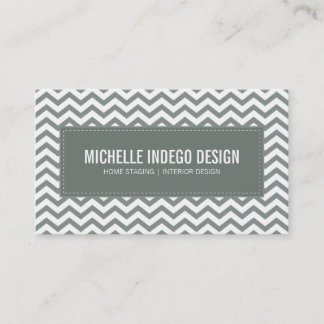 motif de chevron frais carte de visite