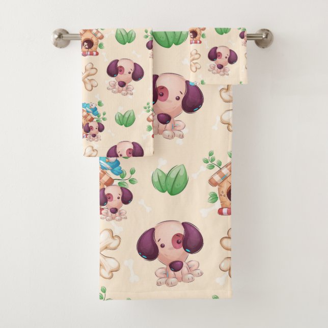 Motif de chien adorable  (En situation)