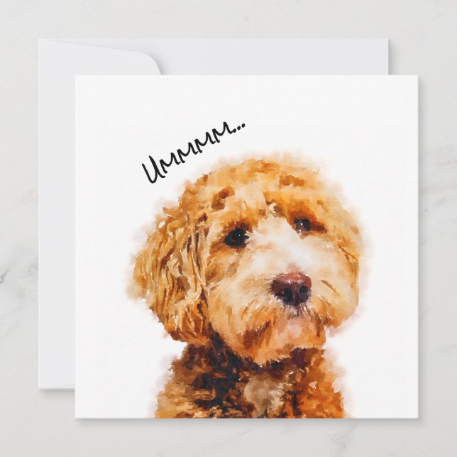 Motif de chien de caniche imprimé (Devant)