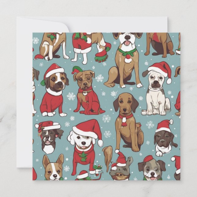 Motif de chien de Noël (Devant)