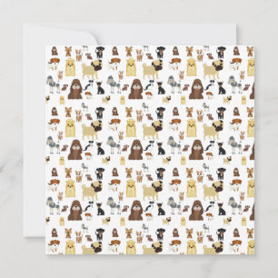 motif de chiens arrière - plans blancs.