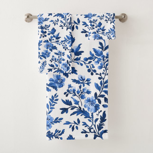 Motif de chinoiserie bleue  (En situation)