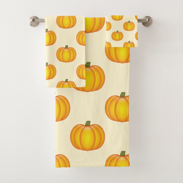 Motif de citrouille automne jaune (En situation)