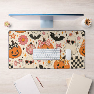Motif de citrouille Halloween rose mignon avec des