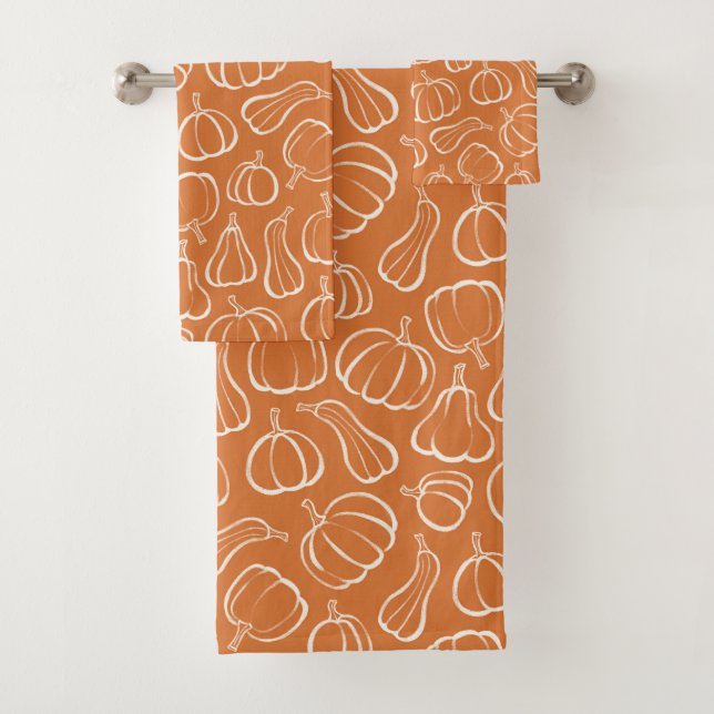 Motif de citrouille orange automne Halloween décor (En situation)