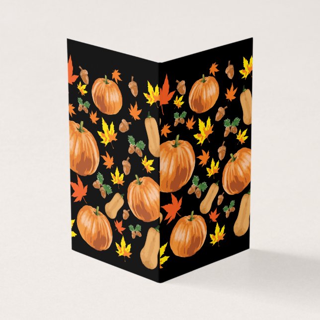 Motif de citrouille orange d'automne (Outside)