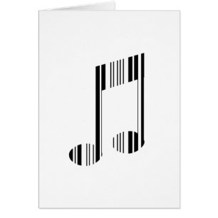 MOTIF DE CODE-BARRES DE NOTE DE MUSIQUE Code-barre