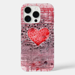 Motif de cœur abstrait – Élégant étui pour iPhone